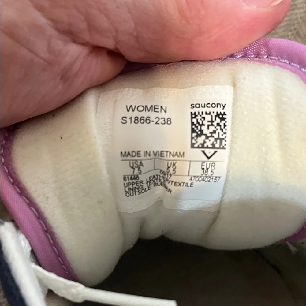 Saucony Women's Sneakers - Navy, Black, and White - Picture 2 of 4